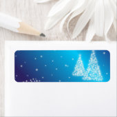 メリークリスマスの木と星 ラベル (インサイチュ)
