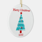 メリークリスマスの木のオーナメント2015年 セラミックオーナメント (右)