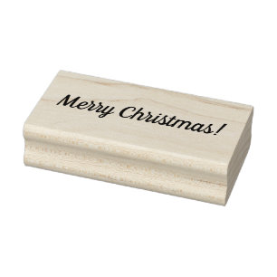 メリークリスマスの木のブロックによって取付けられるゴム印 ラバースタンプ