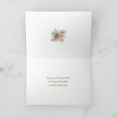 メリークリスマスの森の動物 カード (内部)