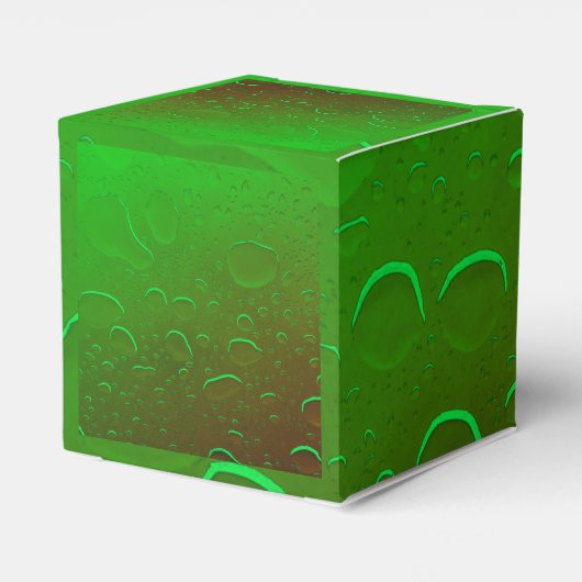 メリークリスマスの水がネオングリーンホワイトを滴グラデーションる フェイバーボックス (裏面サイド)