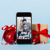 メリークリスマスの水彩写真クリスマスツリー シーズンカード