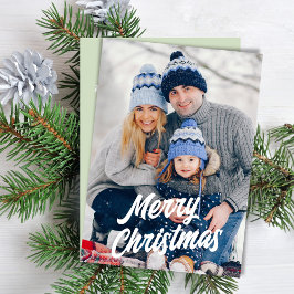 メリークリスマスの水彩写真クリスマスツリー シーズンカード