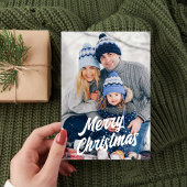 メリークリスマスの水彩写真クリスマスツリー シーズンカード