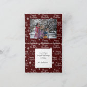 メリークリスマスの水彩洗浄スプラッシュフォトカード 招待状 (内部)