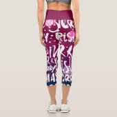 メリークリスマスの活字パターン カプリレギンス (裏面)