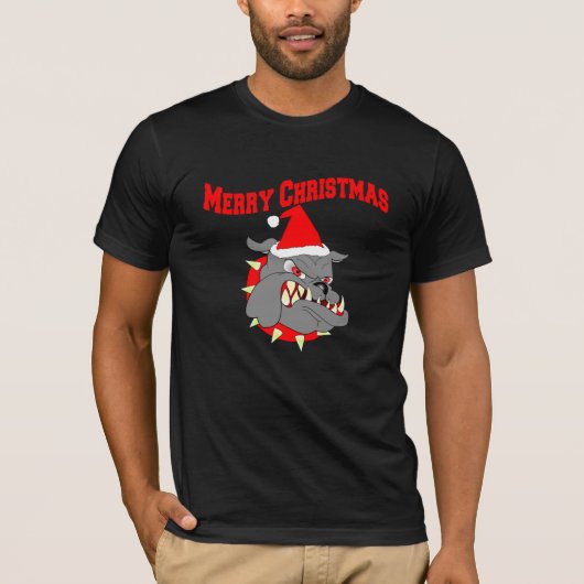 メリークリスマスの海兵隊員 Tシャツ (正面)