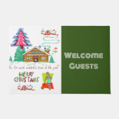 メリークリスマスの清掃の女性マットDoormat ドアマット (正面)
