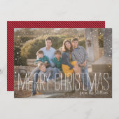 メリークリスマスの満写真 シーズンカード (正面/裏面)