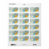 メリークリスマスの漫画の恐竜のギフトラベル ラベル (フルシート)