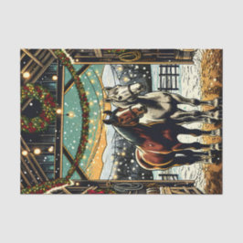 メリークリスマスの漫画の馬 薄葉紙