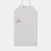 メリークリスマスの犬が光のもつれて ギフトタグ (裏面)