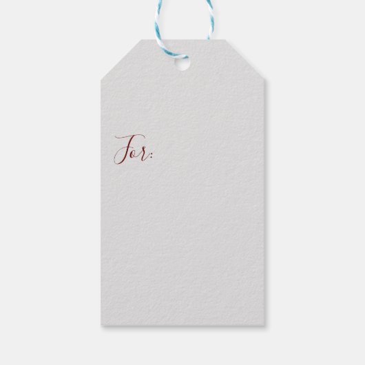 メリークリスマスの犬が光のもつれて ギフトタグ (裏面)