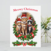 メリークリスマスの猫たち 招待状 (スタンド正面)