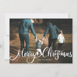 メリークリスマスの白い大きな手の写真 シーズンカード