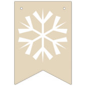 メリークリスマスの白の文字 バンティングフラッグ (第1の旗)