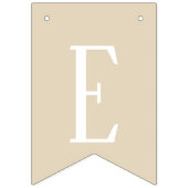 メリークリスマスの白の文字 バンティングフラッグ (第3の旗)