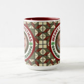 メリークリスマスの祖母および祖父の休日の写真 マグカップ (中央)