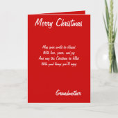 メリークリスマスの祖母のカード シーズンカード (正面)