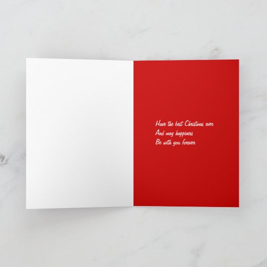 メリークリスマスの祖母のカード シーズンカード (内部)