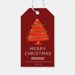 メリークリスマスの祝祭感 ギフトタグ