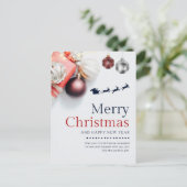 メリークリスマスの祝祭用はがき シーズンポストカード (スタンド正面)