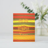 メリークリスマスの神は着色しますデザインを賛美します シーズンポストカード (スタンド正面)