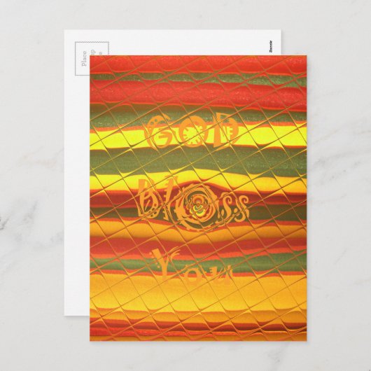 メリークリスマスの神は着色しますデザインを賛美します シーズンポストカード (正面/裏面)