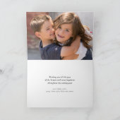 メリークリスマスの空想の原稿の休日の写真カード シーズンカード (内部)