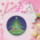 メリークリスマスの紙皿 ペーパープレート (パーティー)