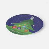 メリークリスマスの紙皿 ペーパープレート (アングル)