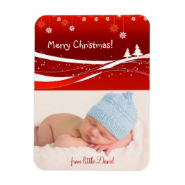 メリークリスマスの素敵なプレゼント マグネット