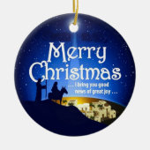 メリークリスマスの素晴らしい喜びのルークの2:10のオーナメント セラミックオーナメント (正面)