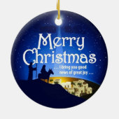 メリークリスマスの素晴らしい喜びのルークの2:10のオーナメント セラミックオーナメント (裏面)