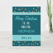 メリークリスマスの素晴らしい甥のカード シーズンカード (正面)