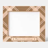 メリークリスマスの素朴な休日の写真は木製エッチング レーザー彫刻フレーム (正面)