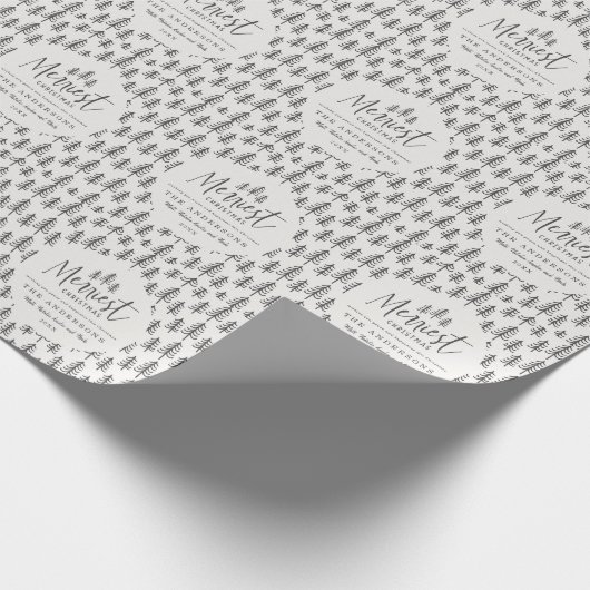 メリークリスマスの素朴な農家の休日 ラッピングペーパー (角)