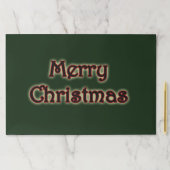 メリークリスマスの緑の白熱 ペーパーパッド (インサイチュ)