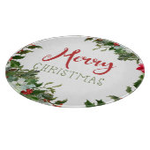 メリークリスマスの緑 カッティングボード (角)
