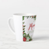 メリークリスマスの緑 カフェラテマグ (左アングル)