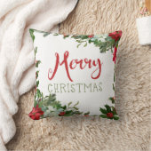 メリークリスマスの緑 クッション (ブランケット)