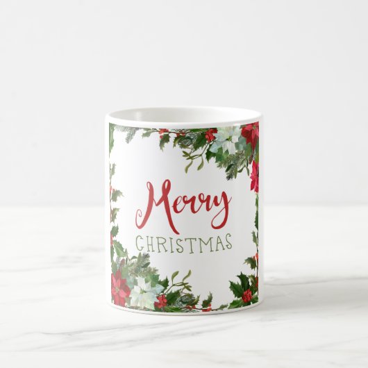 メリークリスマスの緑 コーヒーマグカップ (中央)