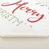 メリークリスマスの緑 シェルパブランケット (3/4)