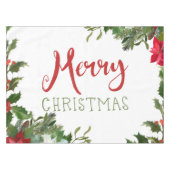 メリークリスマスの緑 テーブルクロス (正面(横))