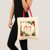 メリークリスマスの緑 トートバッグ (正面(商品))