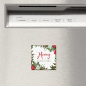 メリークリスマスの緑 マグネット (インサイチュ (食洗機))