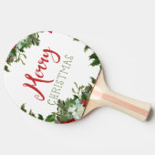 メリークリスマスの緑 卓球ラケット (横)