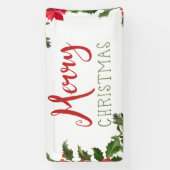メリークリスマスの緑 横断幕 (縦)