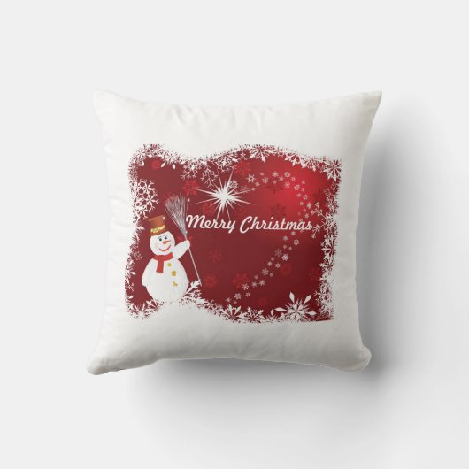 メリークリスマスの美しい枕 クッション (裏面)