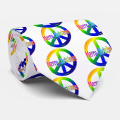 メリークリスマスの虹のピースサイン! ネクタイ (ロール)